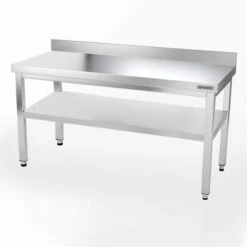 Edelstahl Arbeitstisch PREMIUM - 1500x800mm - Mit Grundboden & Aufkantung 17 Edelstahl Arbeitstisch PREMIUM - 1500x800mm - Mit Grundboden & Aufkantung -Küchenzubehör Laden 167a hoehe2 c7a0