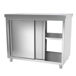 Edelstahl Arbeitsschrank PREMIUM Mit Durchreiche - 1,0 M -Küchenzubehör Laden 636846175452751549 b345