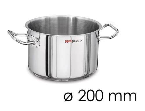 Fleischtopf - Ø 200 Mm - Höhe 130 Mm | Edelstahltopf | Kochtopf | Küchentopf | Bratentopf | Induktion 3 Fleischtopf - Ø 200 Mm - Höhe 130 Mm | Edelstahltopf | Kochtopf | Küchentopf | Bratentopf | Induktion