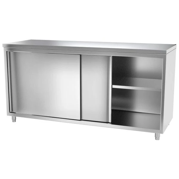 Edelstahl Arbeitsschrank ECO - 2000x600mm - Mit Schiebetür 7 Edelstahl Arbeitsschrank ECO - 2000x600mm - Mit Schiebetür – Bild 5