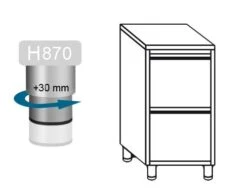 Schubladenschrank PREMIUM Mit 2 Schubladen - 500x700mm -Küchenzubehör Laden 636846189532828282 c1ba