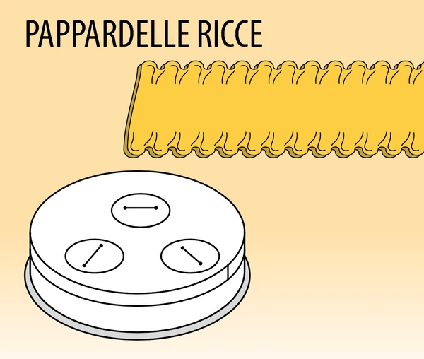 Nudelformscheibe Pappardelle Rice 16 Mm 4 Nudelformscheibe Pappardelle Rice 16 Mm – Bild 2