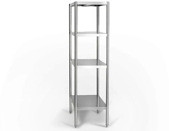 Edelstahlregal PREMIUM - 1200x500mm - Mit 4 Ablagen (VERSTELLBAR) 5 Edelstahlregal PREMIUM - 1200x500mm - Mit 4 Ablagen (VERSTELLBAR) – Bild 3