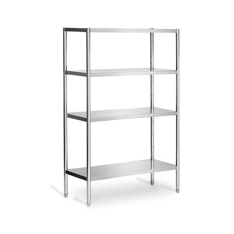 Edelstahlregal PREMIUM - 1200x500mm - Mit 4 Ablagen (VERSTELLBAR) 4 Edelstahlregal PREMIUM - 1200x500mm - Mit 4 Ablagen (VERSTELLBAR) – Bild 2