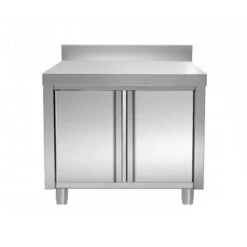 Edelstahl Arbeitsschrank PREMIUM - 800x700mm - Mit Flügeltür & Aufkantung -Küchenzubehör Laden ASK87A e62d