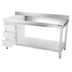 Edelstahl Arbeitstisch PREMIUM - 1400x600mm - Mit Grundboden & Aufkantung 20 Edelstahl Arbeitstisch PREMIUM - 1400x600mm - Mit Grundboden & Aufkantung -Küchenzubehör Laden ATK146A 008 1b9f