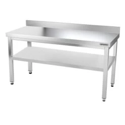 Edelstahl Arbeitstisch PREMIUM - 1600x600mm - Mit Grundboden & Aufkantung 16 Edelstahl Arbeitstisch PREMIUM - 1600x600mm - Mit Grundboden & Aufkantung -Küchenzubehör Laden ATK166A 003 1dac
