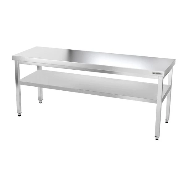 Edelstahl Arbeitstisch PREMIUM - 2000x600mm - Mit Grundboden Ohne Aufkantung 6 Edelstahl Arbeitstisch PREMIUM - 2000x600mm - Mit Grundboden Ohne Aufkantung – Bild 4