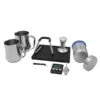 Barista Kit - 10-teilig - Inkl. 2 Milchkännchen, Tamper, Bürste, Timer & Thermometer