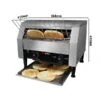 Durchlauftoaster 2,3 KW | Kettentoaster | Toaster | Conveyor -Küchenzubehör Laden DTKB200 0 880b