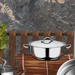 Gastro Edelstahl Saucentopf - Ø 400 Mm - Höhe 160 Mm - 16,00 Liter -Küchenzubehör Laden ESTO mage 1 a041