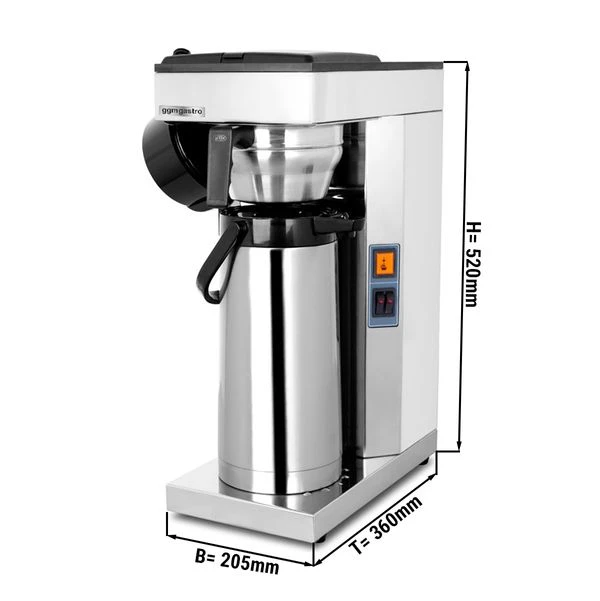 Filterkaffeemaschine - 2,2 Liter - 2,2kW - Mit Thermokinetik - Inkl. Pumpthermoskanne 3 Filterkaffeemaschine - 2,2 Liter - 2,2kW - Mit Thermokinetik - Inkl. Pumpthermoskanne