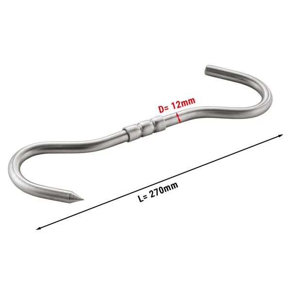 Fleischhaken Für Fleischreifeschrank - Länge 27 Cm 3 Fleischhaken Für Fleischreifeschrank - Länge 27 Cm