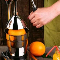 Manuelle Fruchtsaftpresse - Schwarz - Mit Behälter -Küchenzubehör Laden Fruchtpresse Milieu 09 1d0b