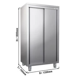 Geschirrschrank PREMIUM - 1200x700mm - Mit 2 Schiebetüren - Höhe: 1800mm