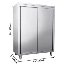 Geschirrschrank PREMIUM - 1600x700mm - Mit 2 Schiebetüren - Höhe: 1800mm