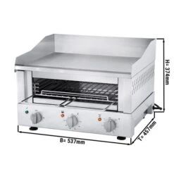 ROBAND | Griddle Toaster 500 - 3,3 KW - Grill & Salamander