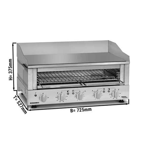 ROBAND | Griddle Toaster 700 - 5,9 KW - Grill & Salamander 3 ROBAND | Griddle Toaster 700 - 5,9 KW - Grill & Salamander