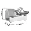 Horizontaler Cutter - 10 Liter - 750 Watt - 230 Volt - 1450rpm -Küchenzubehör Laden HCH14N 0 605d