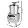 Vegetarischer Cutter - 18 Liter - 1,5 KW - 220 Volt - 1500rpm
