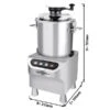Vegetarischer Cutter - 18 Liter - 2,2 KW - 230 Volt - 1500-2200rpm -Küchenzubehör Laden LFC 18V2 masse 25f5