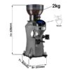 Kaffeemühle - Grau - Touch - 2kg - 356 Watt - 45dB -Küchenzubehör Laden MC3T GREY masse J001 5717