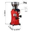 Kaffeemühle - Rot - Touch - 2kg - 356 Wat - 45dB -Küchenzubehör Laden MC3T RED masse J001 0701
