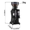 Kaffeemühle - Schwarz - 2kg - 356 Watt - 45dB -Küchenzubehör Laden MC3 BLACK masse J001 e0d0