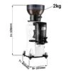 Kaffeemühle - Weiß - 2kg - 356 Watt - 45 DB 1 Kaffeemühle - Weiß - 2kg - 356 Watt - 45 DB -Küchenzubehör Laden MC3 WHITE masse J001 e5b5