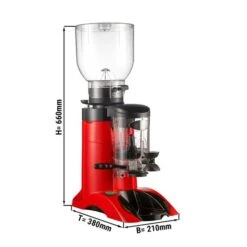 Kaffeemühle - Rot - 2kg - 400 Watt - 63 DB
