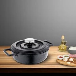 Mini Gußpfanne Mit Gußdeckel - Ø 140 Mm - Höhe 42 Mm -Küchenzubehör Laden MGDOM Image 1 b37f