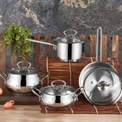 Mini Edelstahl Kasserolle Mit Deckel - Ø 160 Mm - Höhe 80 Mm - 1,50 Liter -Küchenzubehör Laden MKDO mage 1 12b1 1