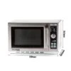 Mikrowelle - 34 Liter - 1,1 KW - Manuell -Küchenzubehör Laden MWH3411 0 73bd