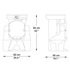 Elektrische Fruchtsaftpresse - Silber - Manuelle Zufuhr - Inkl. Regulierbarem Ablasshahn 19 Elektrische Fruchtsaftpresse - Silber - Manuelle Zufuhr - Inkl. Regulierbarem Ablasshahn -Küchenzubehör Laden OBZ Big drawing e2a6 3