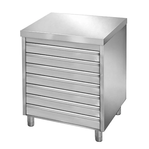 Schubladenschrank PREMIUM Mit 7 Schubladen Für Pizzateigbällchen - 700x500mm 4 Schubladenschrank PREMIUM Mit 7 Schubladen Für Pizzateigbällchen - 700x500mm – Bild 2