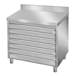 Schubladenschrank PREMIUM Mit 7 Schubladen Für Pizzateigbällchen & Aufkantung - 900x700mm -Küchenzubehör Laden P7R97A new 3be2