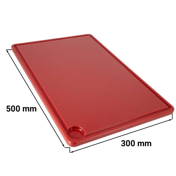Schneidebrett Mit Saftrille - 30 X 50 Cm - Rot 3 Schneidebrett Mit Saftrille - 30 X 50 Cm - Rot