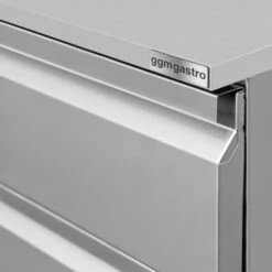 Edelstahl Schubladenschrank - 0,4 M - Mit 2 Schubladen -Küchenzubehör Laden SS2K456 E detail 2 4a74 2