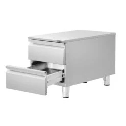 Edelstahl Schubladenschrank - 0,4 M - Mit 2 Schubladen -Küchenzubehör Laden SS2K466 E 2 d72d 2