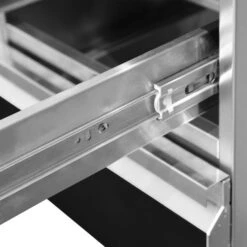 Schubladenschrank - Schwarz-Titan - 400x560mm - 2 Schubladen -Küchenzubehör Laden SS2K466 detail 3 8c58 1