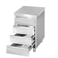 Schubladenschrank PREMIUM - 0,5 M - Mit 4 Schubladen -Küchenzubehör Laden SS4K57 clean 6ec9 1