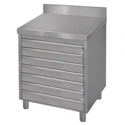 Schubladenschrank ECO Mit 6 Schubladen Für Pizzateigbällchen & Aufkantung - 700x500mm -Küchenzubehör Laden SSPSA77A new 59b2