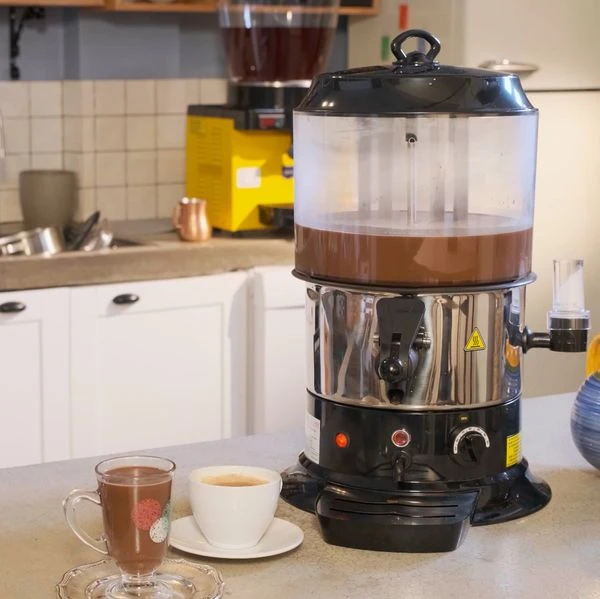 Schokoladenspender / Salep - 9 Liter - Schwarz Silber 12 Schokoladenspender / Salep - 9 Liter - Schwarz Silber – Bild 10