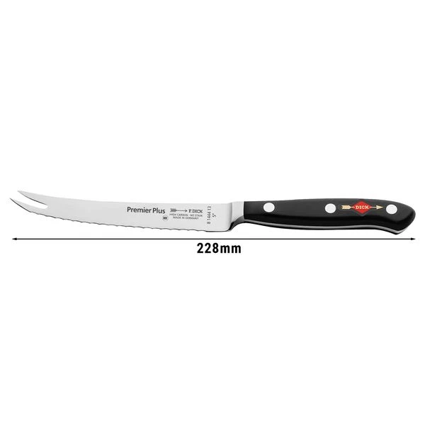 F. DICK | Premier Plus - Tomaten-/Allzweckmesser Mit Wellenschliff - Klinge 13cm 3 F. DICK | Premier Plus - Tomaten-/Allzweckmesser Mit Wellenschliff - Klinge 13cm