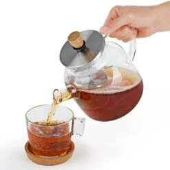 BEEM Teekanne Aus Glas - Mit Siebeinsatz - 1,5 Liter -Küchenzubehör Laden TKGSBE15 11 41ad