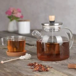 BEEM Teekanne Aus Glas - Mit Siebeinsatz - 1,5 Liter -Küchenzubehör Laden TKGSBE15 13 ad28