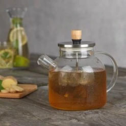 BEEM Teekanne Aus Glas - Mit Siebeinsatz - 1,5 Liter -Küchenzubehör Laden TKGSBE15 14 301c