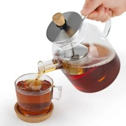 BEEM Teekanne Aus Glas - Mit Siebeinsatz - 1 Liter -Küchenzubehör Laden TKGSBE1 11 1b54