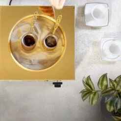 Türkischer Mokkakocher (Közde Türk Kahvesi) - Inkl. Sand -Küchenzubehör Laden TKKSRM detail inuse 5a21