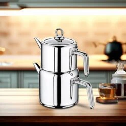 Teekanne Set - Edelstahl -Küchenzubehör Laden TKOM room 747b